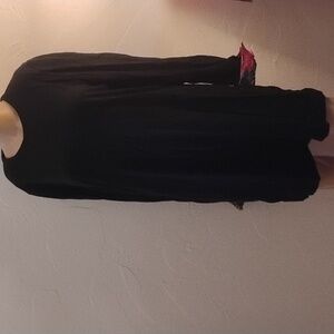 Louis Feraud Black Wool? Psychedelic Cuffs Vintage 60's Sz 14 Bust 46